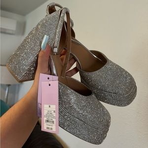 Rhinestone heels